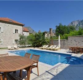 10 bedroom waterfront villa with pool near Dobrota, Kotor Bay, sleeps 22